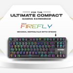 Cosmic Byte Firefly TKL Per Key RGB Mechanical Keyboard Red Switch-Black - Image 2