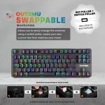 Cosmic Byte Firefly TKL Per Key RGB Mechanical Keyboard Red Switch-Black - Image 3