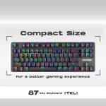 Cosmic Byte Firefly TKL Per Key RGB Mechanical Keyboard Red Switch-Black - Image 5