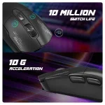 Cosmic Byte Raptor Dual Mode Wireless + Wired Gaming Mouse-Black - Image 5