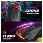 Cosmic Byte Raptor Dual Mode Wireless + Wired Gaming Mouse-Black - Image 6