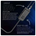 Cosmic Byte Proteus Headset Dual Input USB and 3.5mm, 7.1 Surround Sound and Windows Software-Black - Image 6