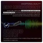 Cosmic Byte Proteus Headset Dual Input USB and 3.5mm, 7.1 Surround Sound and Windows Software-Black - Image 8