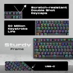 Cosmic Byte Firefly TKL Per Key RGB Mechanical Keyboard Red Switch-Black - Image 10
