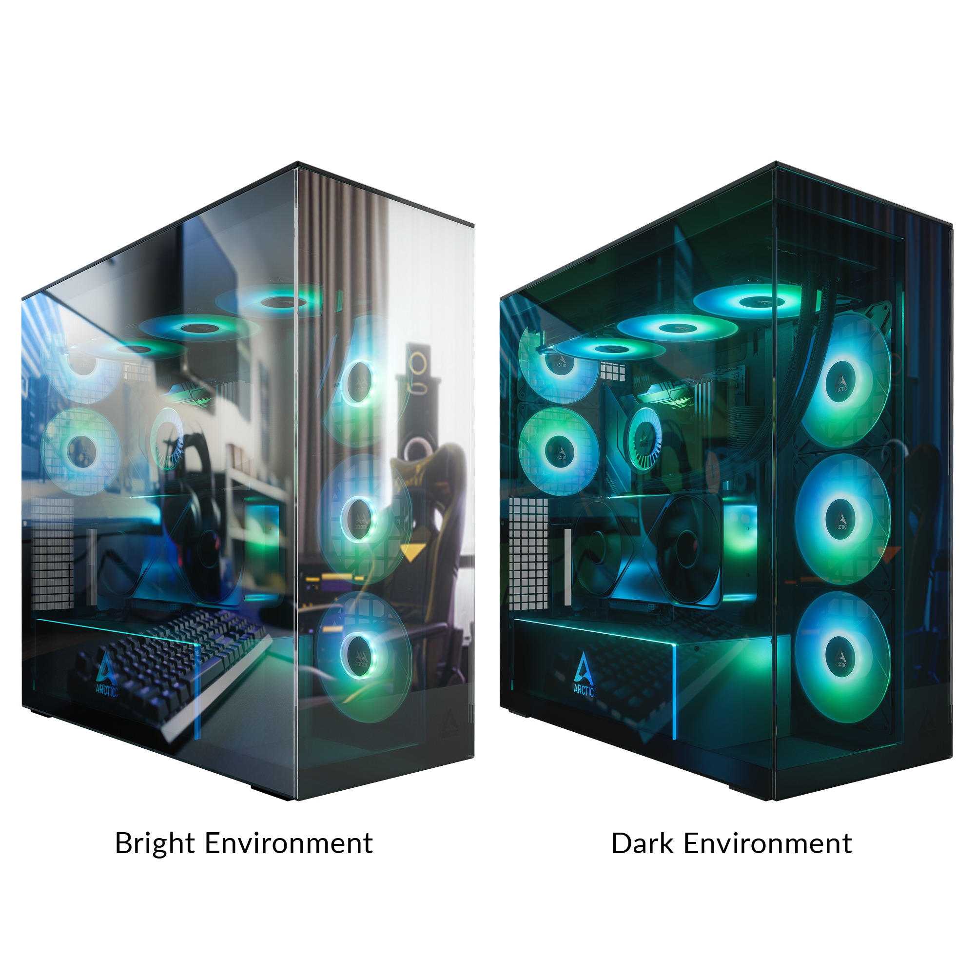 Arctic - Xtender VG Black (Mirror Glass) E-ATX PC Case - Image 2