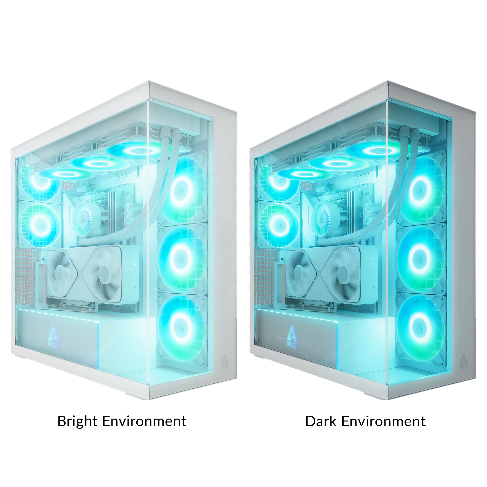Arctic - Xtender VG White (Clear Glass) E-ATX PC Case - Image 2